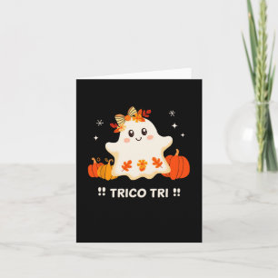Cartão Tri Cute Halloween Spooky, Fantasma Mexicano Spang