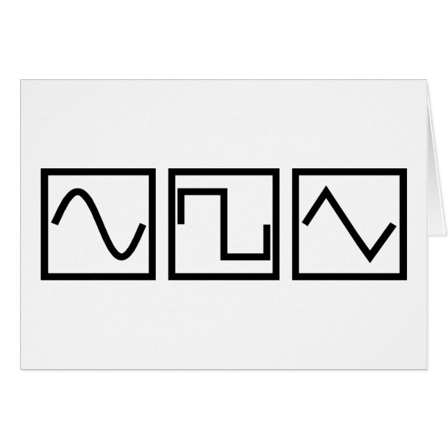 Cartão Tri quadrado do seno (Frente Horizontal)