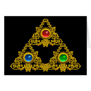 CARTÃO TRIÂNGULO MÁGICO DE /GOLD DA TALISMÃ DE ELFIC C