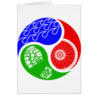 Cartão Triathlon TRI Yin Yang