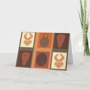 Cartão tribal africano