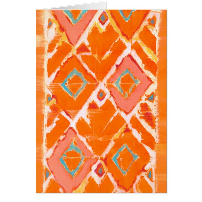 Cartão Tribal Laranja II (Frente)