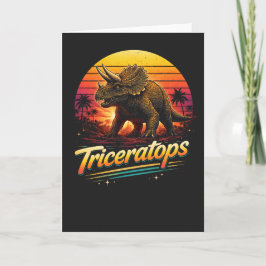 Cartão Triceratops