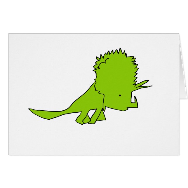 Cartão Triceratops (Frente Horizontal)