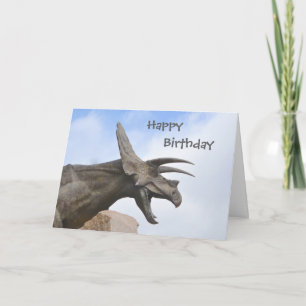 Cartão Triceratops Dinossauro
