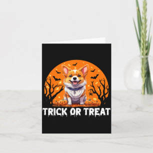 Cartão Trick Of Treat Halloween Cachorro