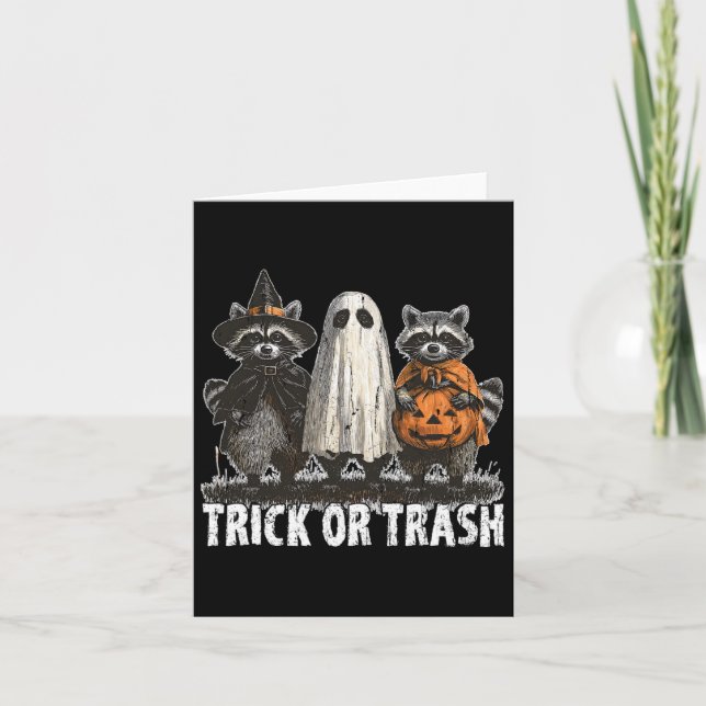 Cartão Trick Or Trash  (Frente)