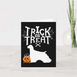 Cartão Trick Or Treat Er Spaniel Fantasia De Cachorro De 