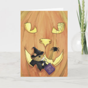 Cartão Trick or Treat Mouse, Halloween Card