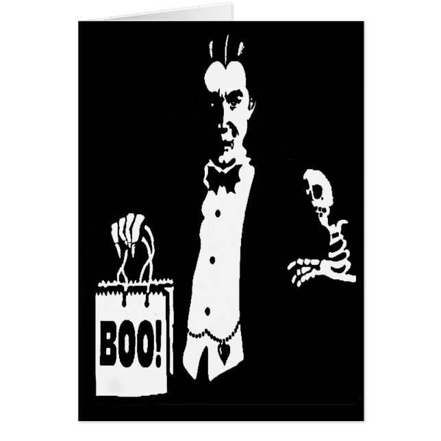 Cartão Trick-or-Treater, Vampiro de Antiguidade (Frente)