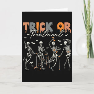 Cartão Trick Or Treatment Pt Fisioterapeuta Fisioterapeut