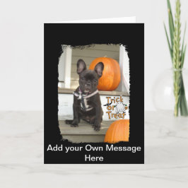 Cartão Trick ou Tratar Pup