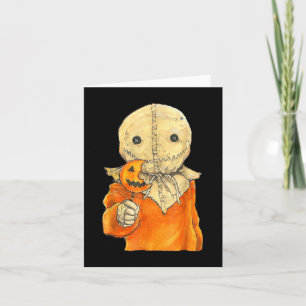 Cartão Trick Ou Tratat Cute Skull Halloween 2025 Figurume