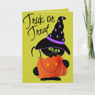 Cartão Trick r Treat Halloween Greeting Card