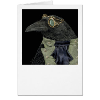 Cartão "Trickster Steampunk" - Placa Raven