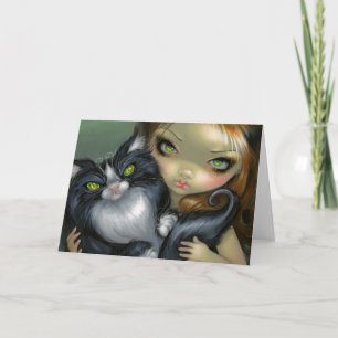 Cartão "Tricksy Tuxedo Cat" Greeting Card