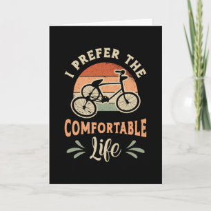 Cartão Tricycle Triker I Prefer The Comfortable Vintage