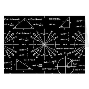 Cartão Trig & triângulos