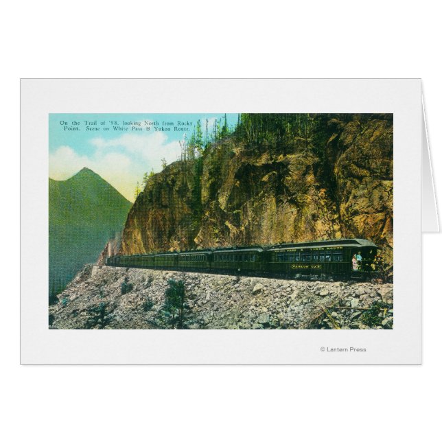 Cartão Trilha a norte do Rocky Point, White Pass e Yukon (Frente Horizontal)