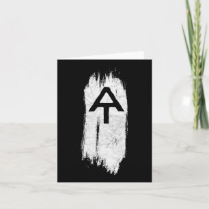 Cartão Trilha Branco Blaze Appalachian Em Caminho Minimal