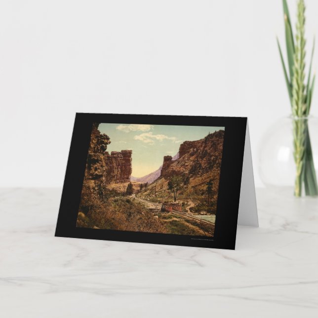 Cartão Trilha de estrada de ferro de Denver e de Rio (Frente)