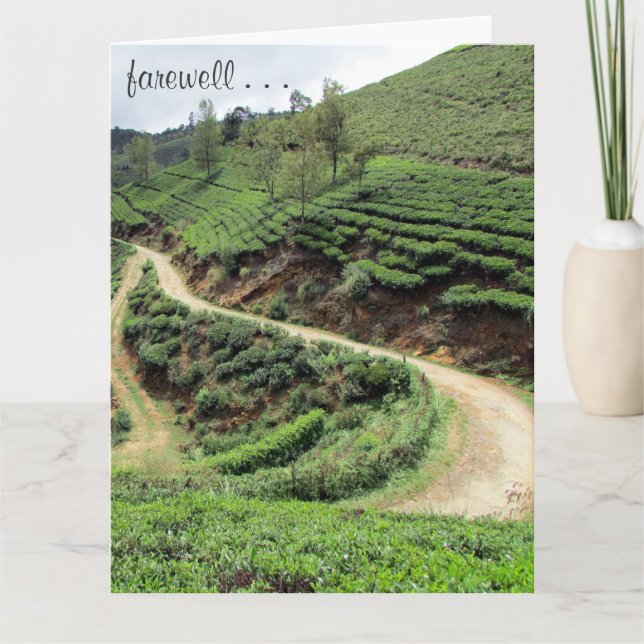 Cartão trilhas de despedida grandes (Frente)