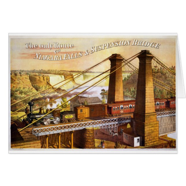Cartão Trilho de Niagara (1876) (Frente Horizontal)