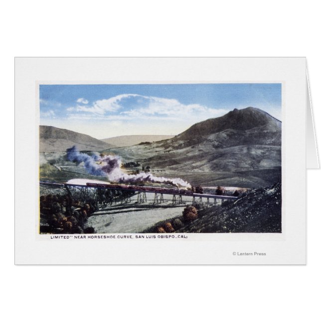 Cartão Trilho limitado, Curva de ferradura (Frente Horizontal)