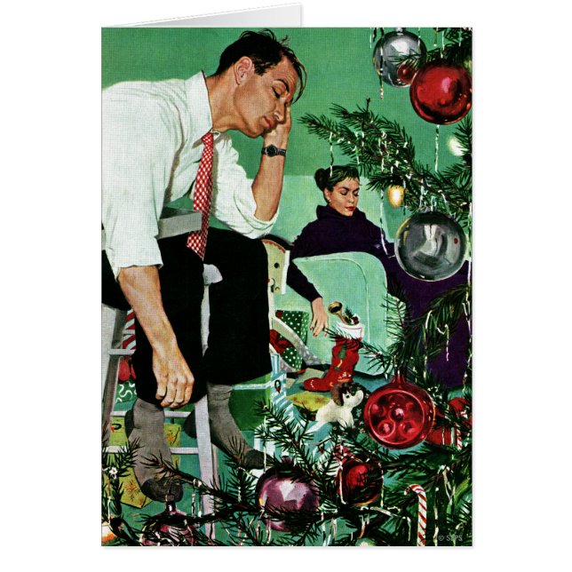 Cartão Trimando a Árvore (Frente)