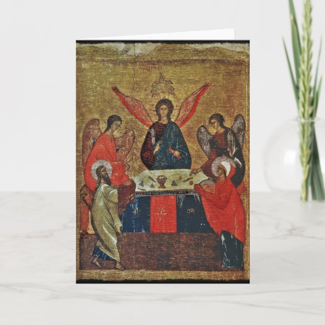 Cartão Trinidade com os Santos (Frente)