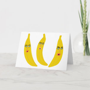 Cartão Trio de Banana Caprichoso PERSONALIZADO