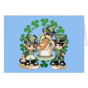 Cartão Trio do Leprechaun