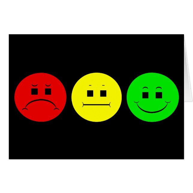 Cartão Trio temperamental do sinal de trânsito (Frente Horizontal)