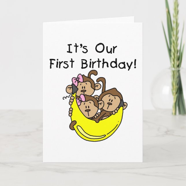 Cartão Trios 1º - Duas Meninas e Um Menino Camisetas e Pr (Frente)