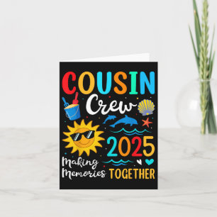 Cartão Trip da Família Cousin Crew 2025 Summer Vacation B