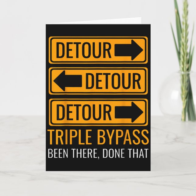 Cartão Triple Byp Surgery Heart Byp Diseases Surgery Surv (Frente)