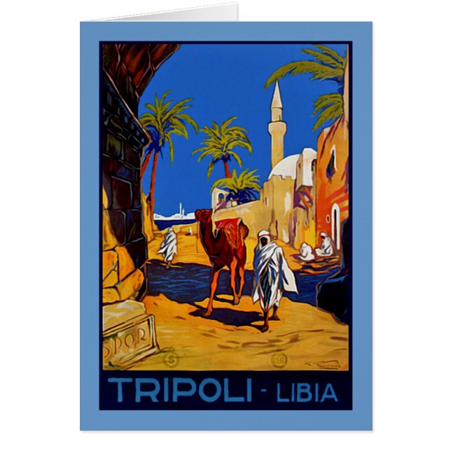 Cartão Tripoli - Libia (Líbia) (Frente)