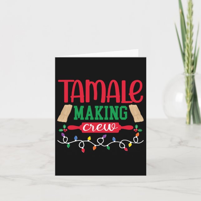 Cartão Tripulação de Fazer Tampa do Natal Família de Comi (Frente)