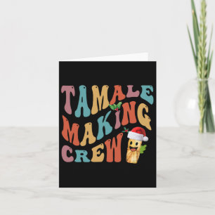 Cartão Tripulação de Fazer Tampa do Natal Família de Comi