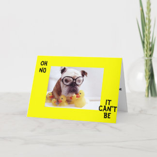 CARTÃO TRISTE BULLDOG OBTER BONS DESEJOS