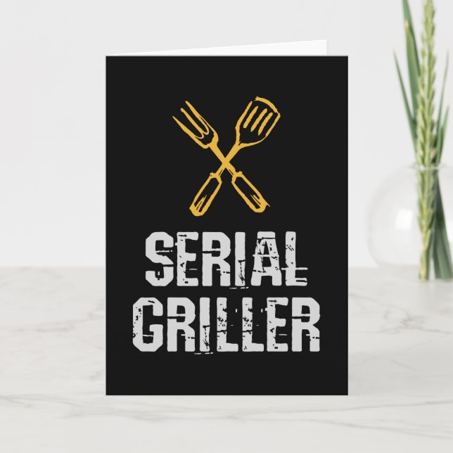 Cartão Triturador principal do CHURRASCO Grill do grelhad (Frente)