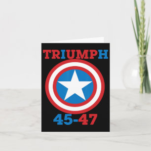 Cartão Triumph 45-47 - Patriotic Mega Roupa Usa - Trump