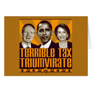 Cartão Triumvirate terrível do imposto