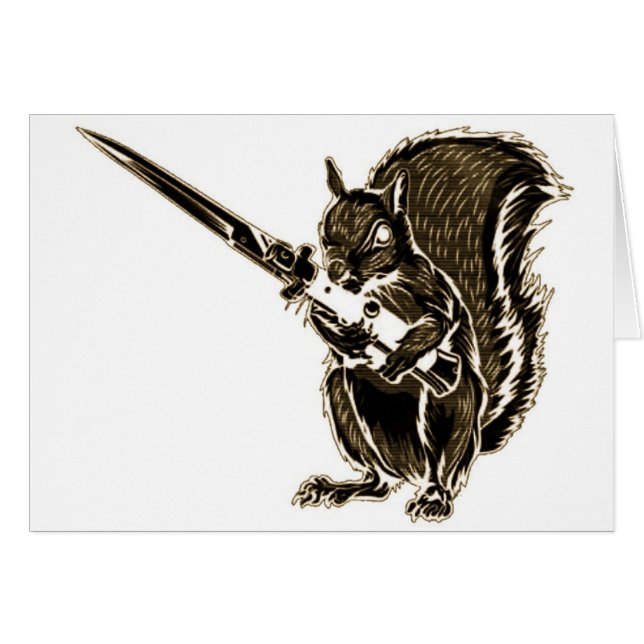 Cartão Trocar o Esquilo (Frente Horizontal)