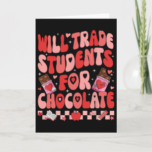 Cartão Trocará Alunos Por Chocolate Professor Valentin