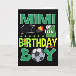 Cartão Troféu de festa de aniversário de menino de gol de
