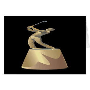 Cartão Troféu do golfe