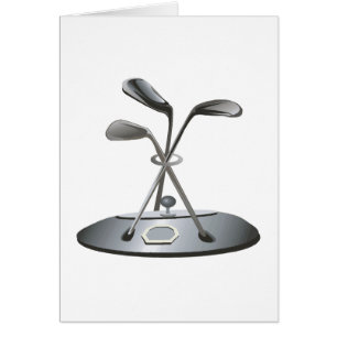 Cartão Troféu do golfe