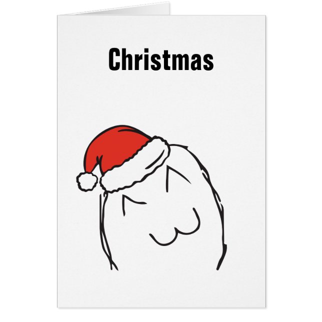 Cartão Troll de Memórias de Natal Le Me Naive Personaliza (Frente)