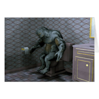 Cartão Troll na bacia